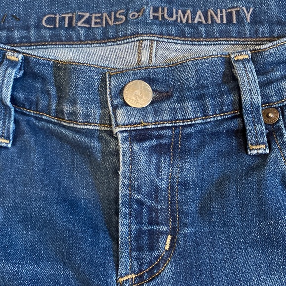 Citizens of Humanity COH Dani Cropped Straight Leg Jeans Cuffed Size 26 EUC - Picture 12 of 12
